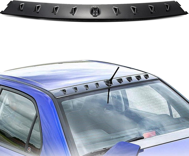 SCITOO جناح سبويلر سقف خلفي بلاستيكي أسود مغطى بالماء - ملحقات خارجية لموديل ميتسوبيشي لانسر 4 أبواب 2.4 لتر سبورت باك - Image 1